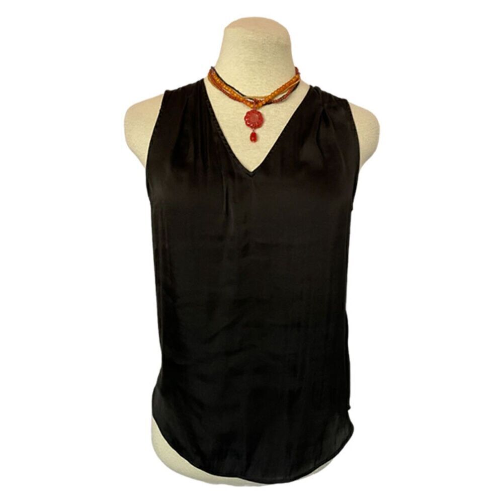 Banana Republic Black Satin Tank Size XS